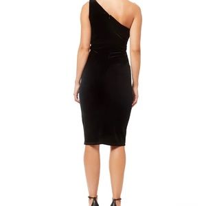 Black velvet dress
